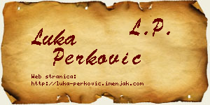 Luka Perković vizit kartica